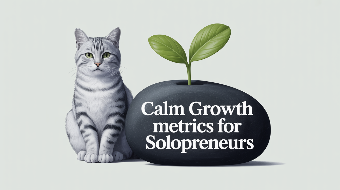 What are the best metrics for solopreneurs focusing on calm growth strategies?