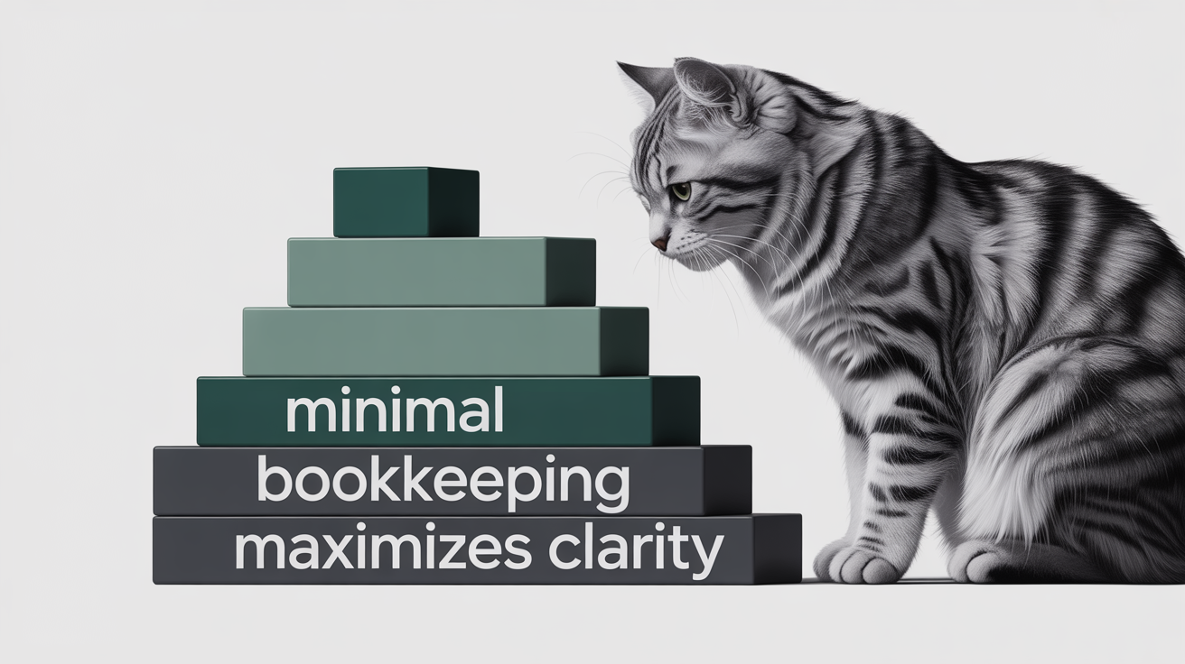 What are the minimal bookkeeping practices that maximize financial clarity?